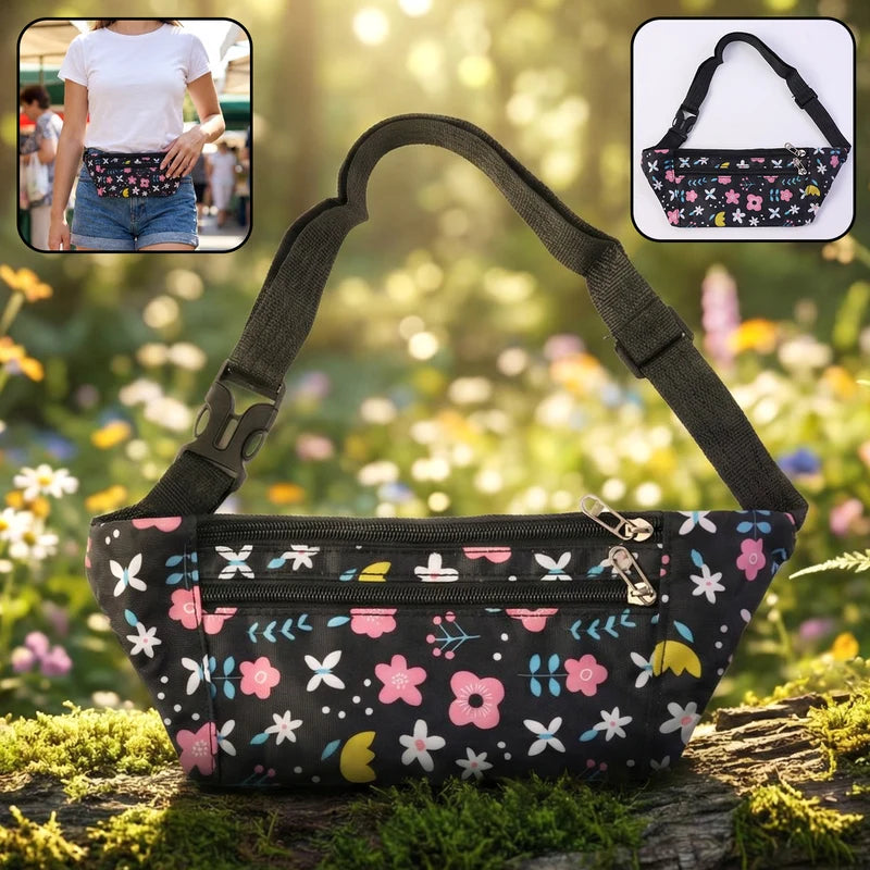 Floral Print Adjustable Waist Bag Fanny Pack