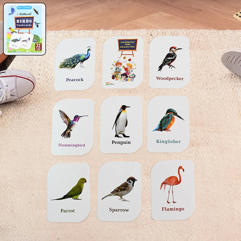 Kidkraft Early Learner Educational Flashcards 32 Birds