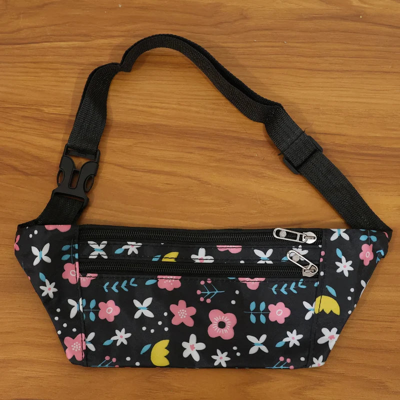 Floral Print Adjustable Waist Bag Fanny Pack