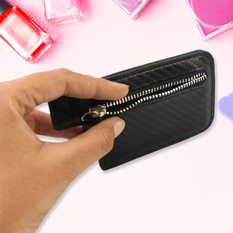 Black Adhesive Card Phone Holder Card Wallet Phone Attachment